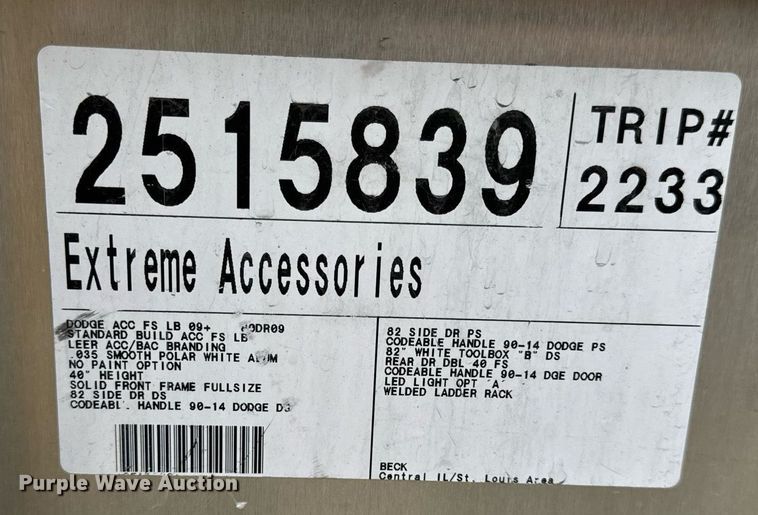 image for item EH7245 Leer slide-In utility topper