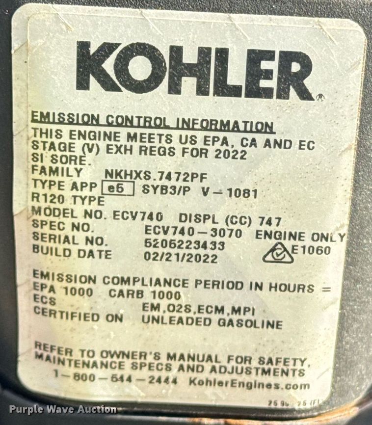 image for item EI4081 Exmark Vertex S-Series ZTR lawn mower