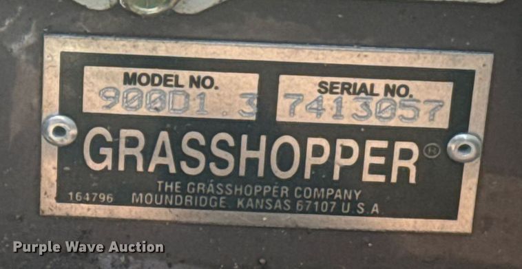 image for item EI4087 Grasshopper 900D ZTR lawn mower