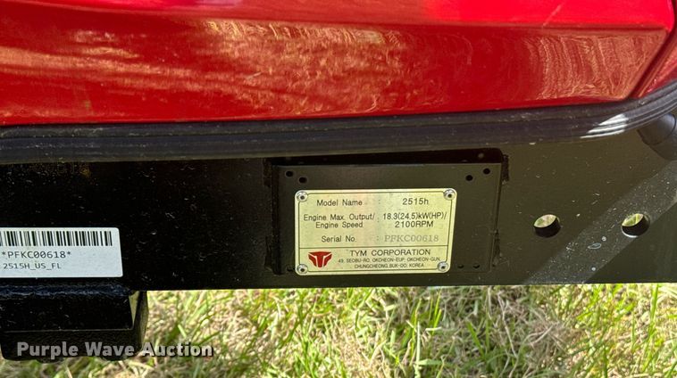 image for item EI4092 TYM 2515H MFWD tractor