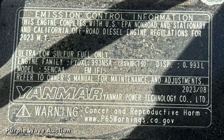 image for item EI4093 TYM T224 backhoe