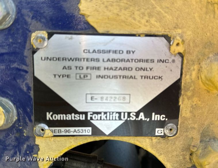 image for item EJ4935 Komatsu forklift