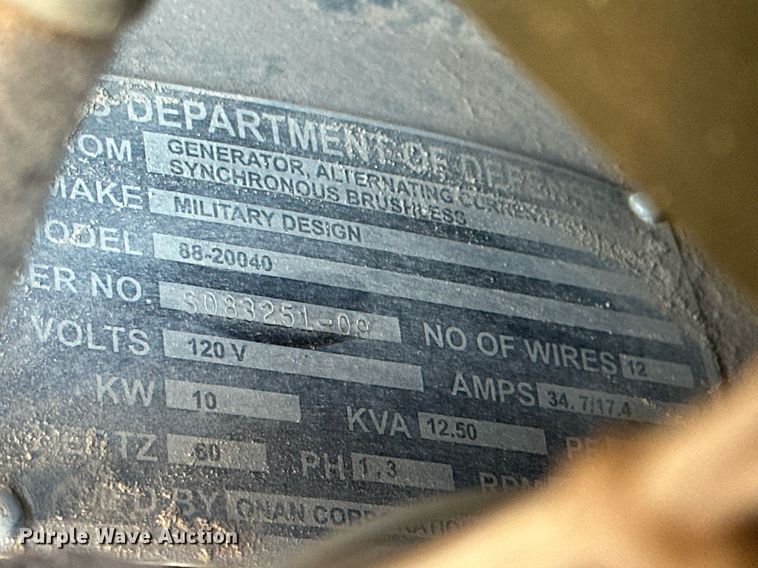 image for item EJ5057 Onan generator