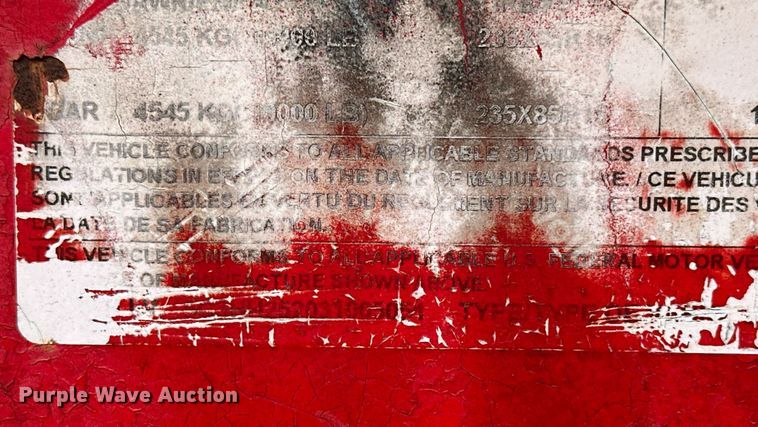 image for item EK0006 2003 James Welding RB25 Equipment trailer