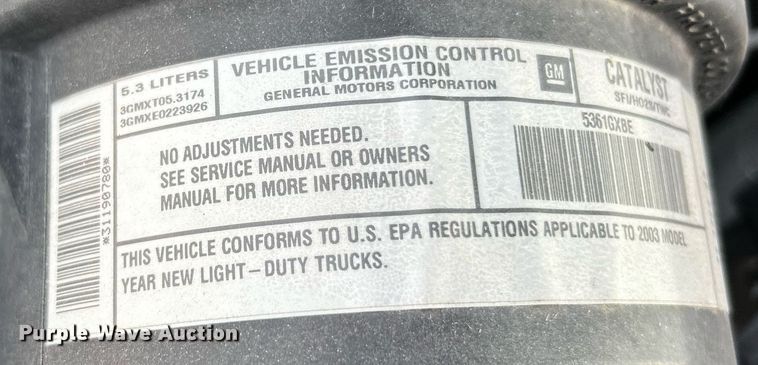 image for item EK3630 2003 GMC Savana G1500  handicap accessible van