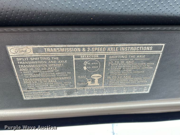 image for item EK3633 1984 Ford Conventional NL delivery truck