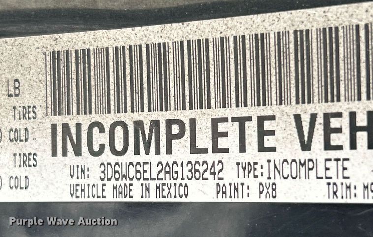 image for item EK3676 2010 Dodge  Ram 4500 SLT tow truck