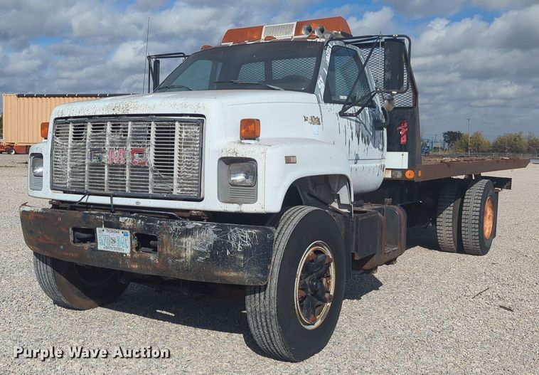 image for item EQ2414 1991 GMC Topkick rollback truck