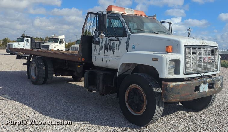 image for item EQ2414 1991 GMC Topkick rollback truck