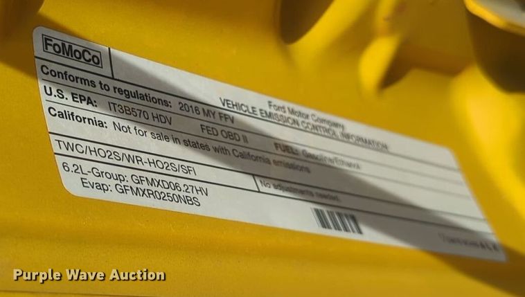 image for item ER4503 2016 Ford F350 Super Duty utility bed pickup truck