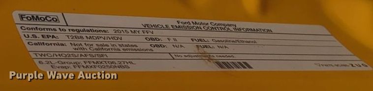 image for item ER4522 2015 Ford F350 Super Duty utility bed pickup truck