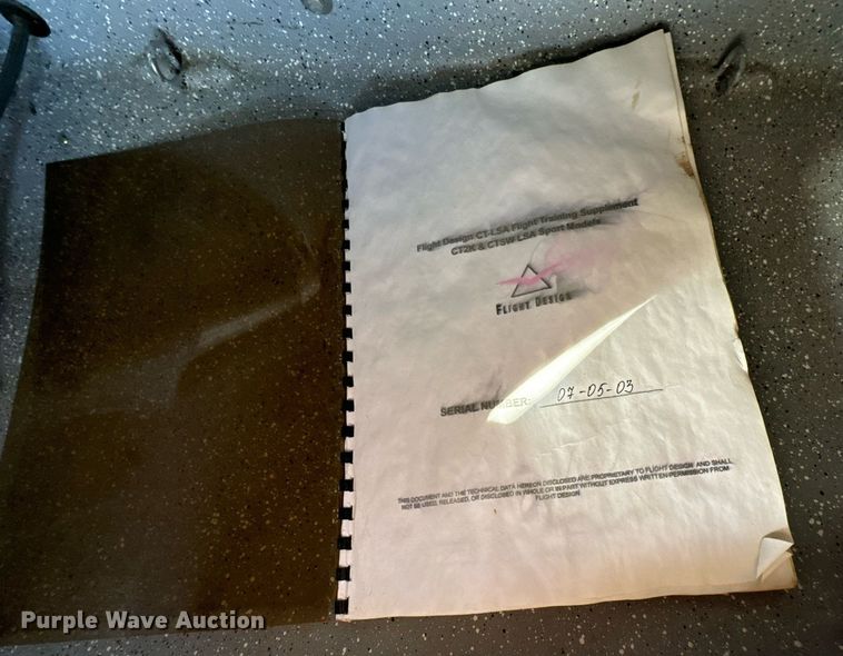 image for item JE9331 2007 Flight Design CTSW Light Sport airplane