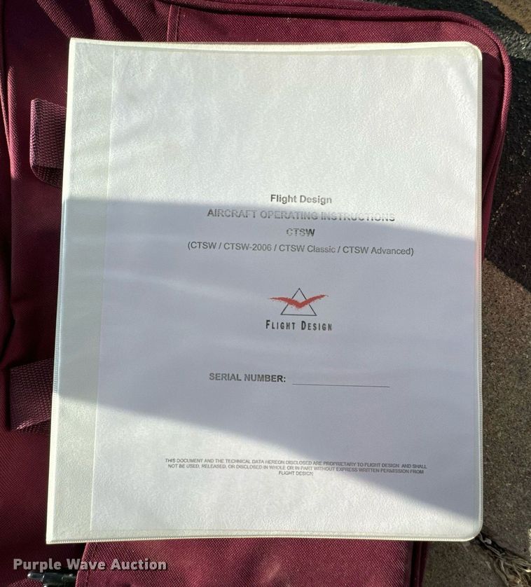 image for item JE9331 2007 Flight Design CTSW Light Sport airplane