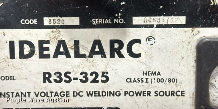 image for item MS9864 Lincoln Idealarc R3S-325 welder