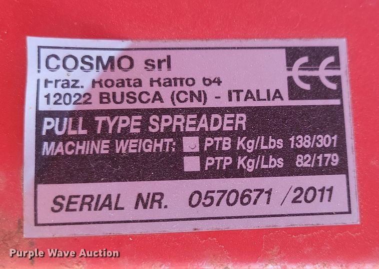 image for item OH9354 2011 Gearmore PTB560 spreader