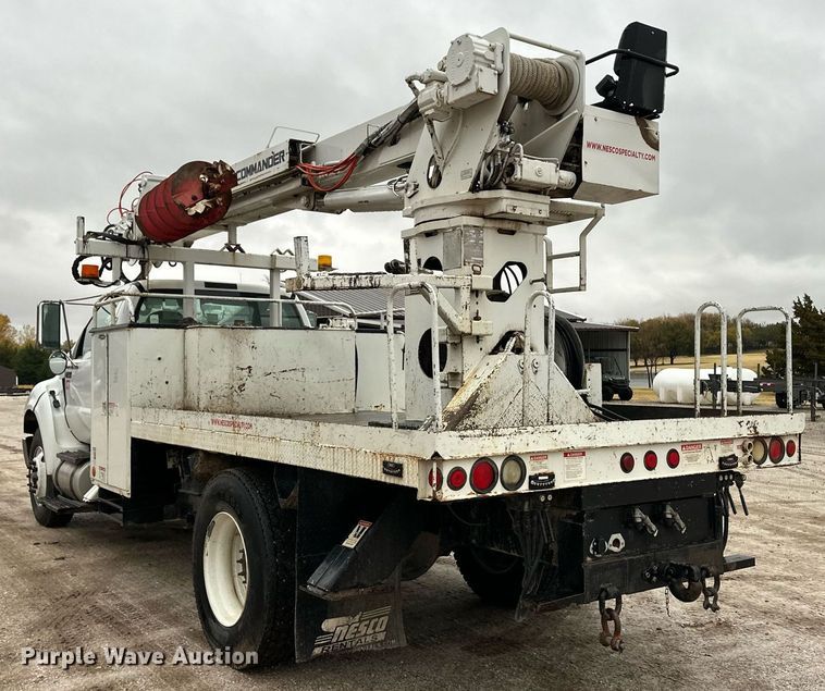 image for item DL0484 2015 Ford F750 Super Duty digger derrick truck