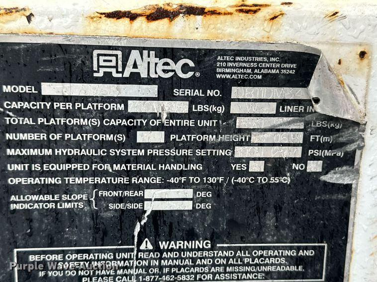 image for item DL0485 2011 Ford F750 Super Duty bucket truck