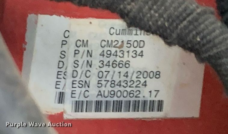 image for item DM1841 2009 Ford F750 digger derrick truck