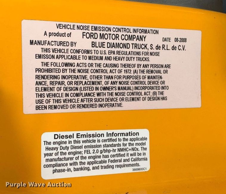 image for item DM1841 2009 Ford F750 digger derrick truck