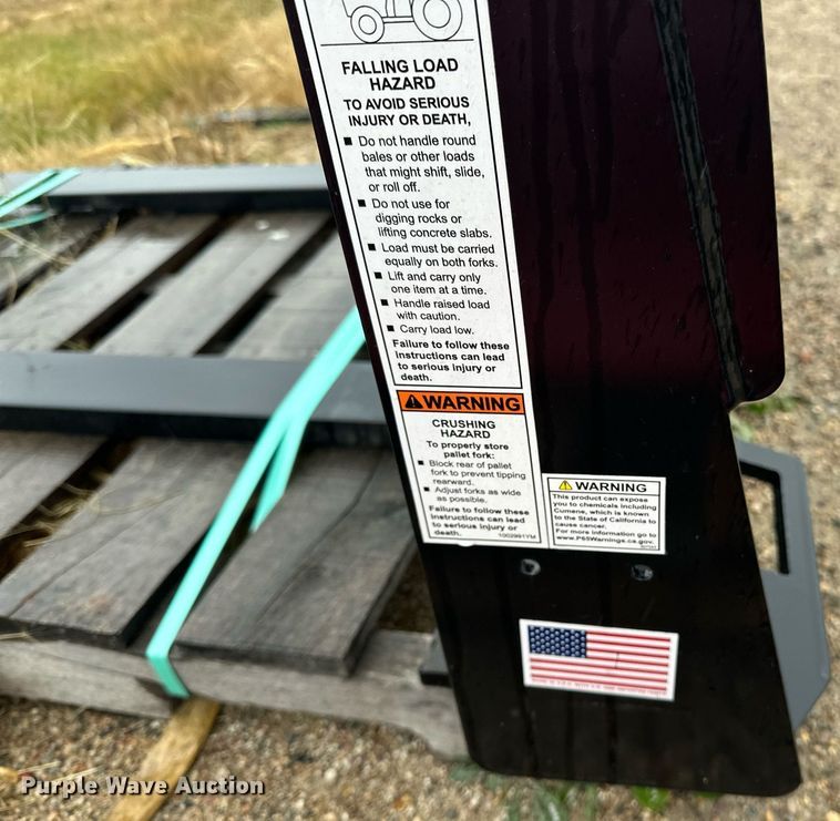 image for item DN0841 Kioti PFW4448S skid steer forks