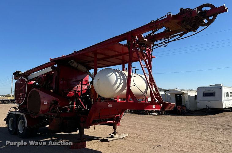 image for item DO1765 Cable tool drilling rig trailer