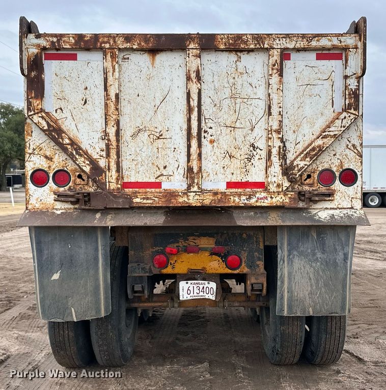 image for item DQ3182 1986 Shop built end dump trailer