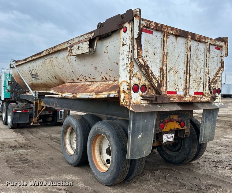 image for item DQ3182 1986 Shop built end dump trailer