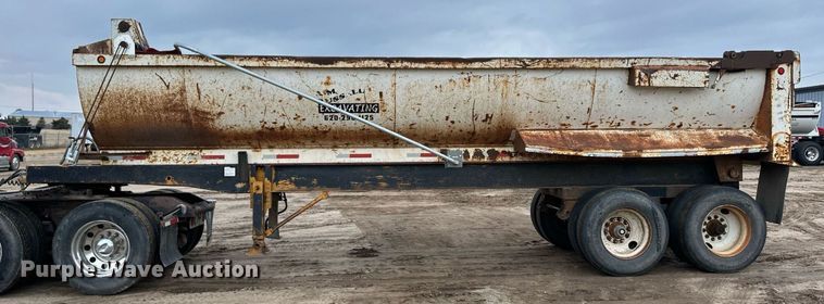 image for item DQ3182 1986 Shop built end dump trailer