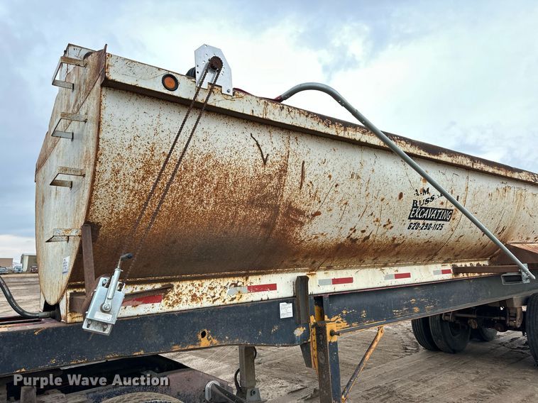 image for item DQ3182 1986 Shop built end dump trailer