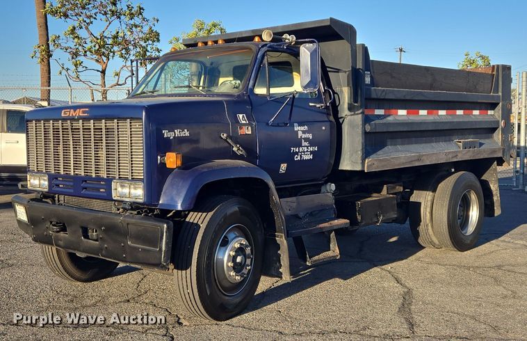 image for item DT5318 1990 GMC 7000 dump truck
