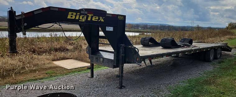 image for item DT7539 2012 Big Tex Gooseneck 36T equipment trailer