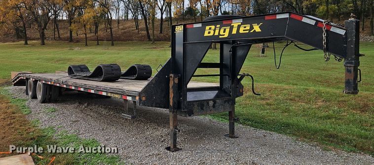 image for item DT7539 2012 Big Tex Gooseneck 36T equipment trailer