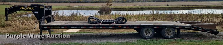 image for item DT7539 2012 Big Tex Gooseneck 36T equipment trailer