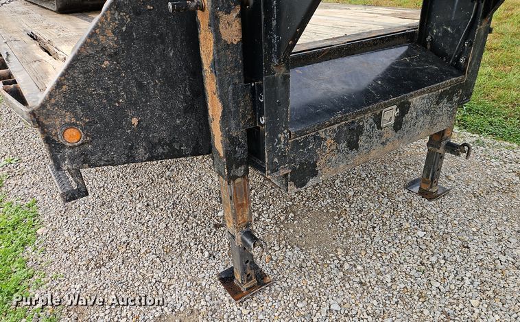 image for item DT7539 2012 Big Tex Gooseneck 36T equipment trailer