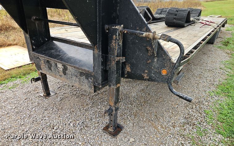 image for item DT7539 2012 Big Tex Gooseneck 36T equipment trailer