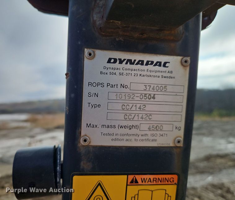 image for item DT7554 2005 Dynapac CC142 double drum vibratory roller