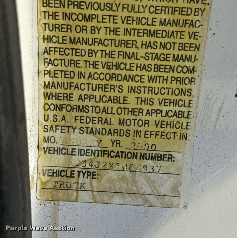 image for item DU9495 1999 Chevrolet C3500HD bucket truck