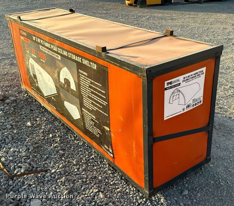 image for item DU9532 TMG Industrial TMG-ST3060E Peak Ceiling Storage Shelter