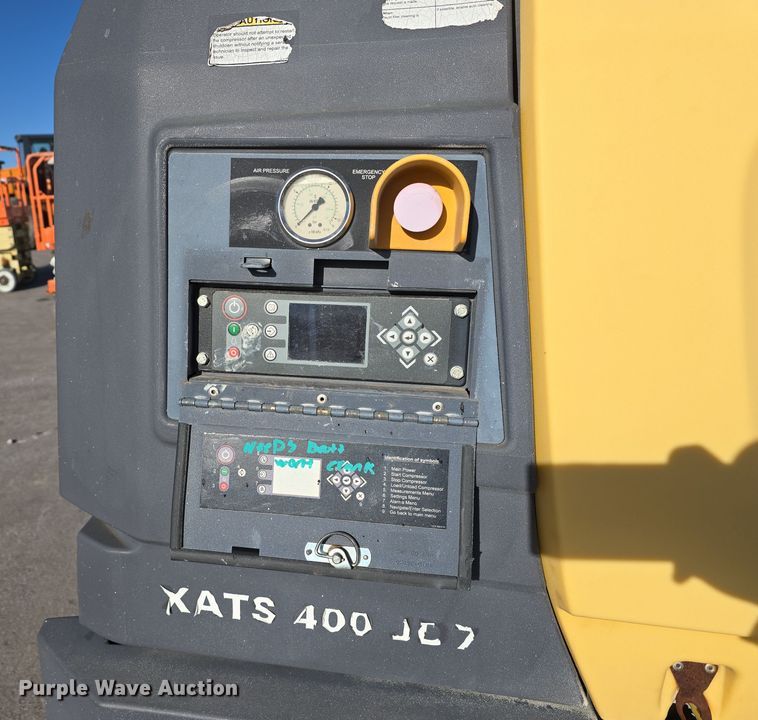 image for item DV0010 2017 Atlas Copco XATS 400 PE JD7 IT4 EB air compressor