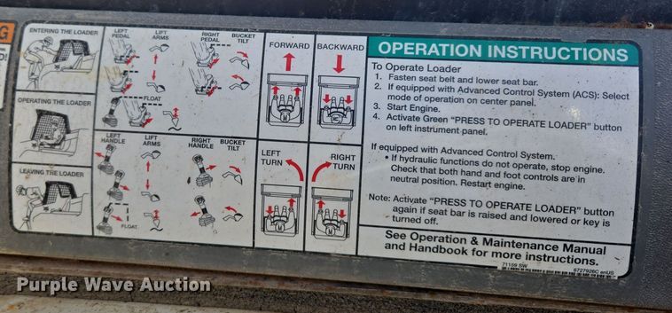 image for item DV6554 2008 Bobcat S185 skid steer loader