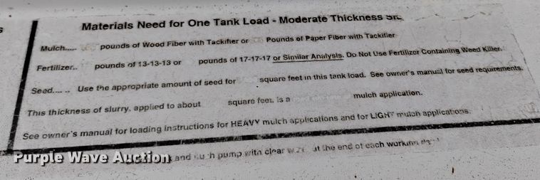 image for item DV6578 Turf Maker hydroseeder