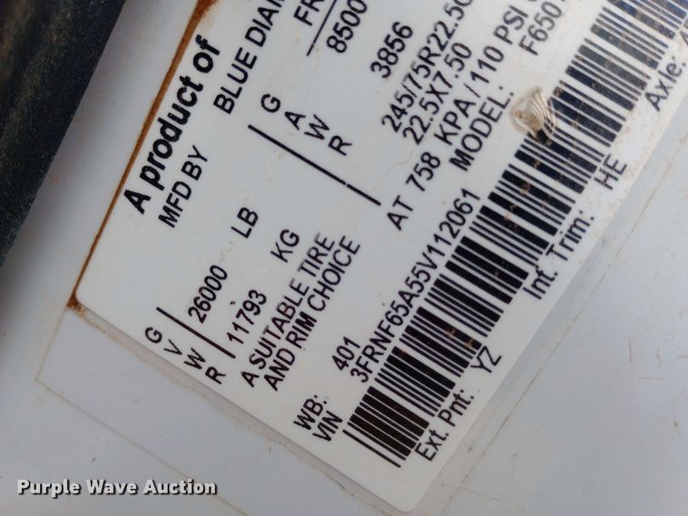 image for item DW0848 2005 Ford  F650 Super Duty water truck