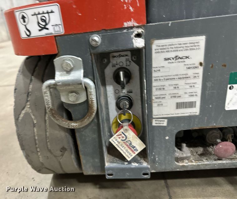 image for item DW2379 2018 Skyjack SJ16 vertical lift