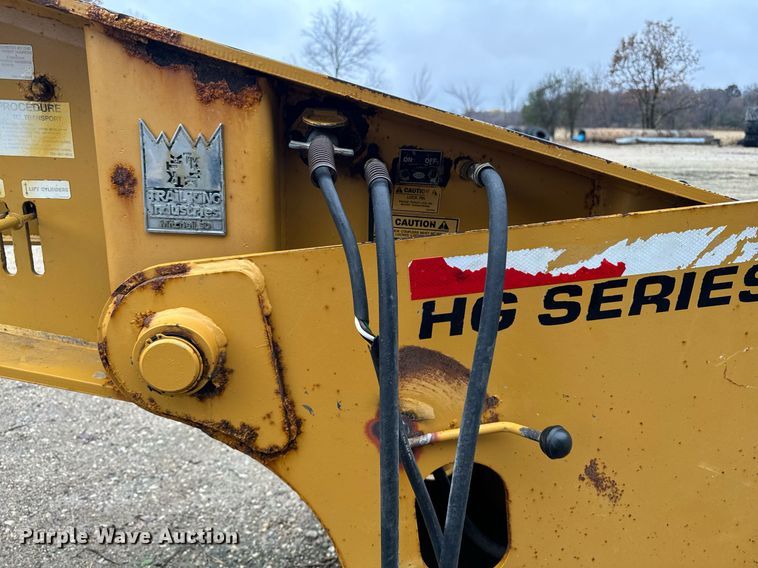 image for item DW2385 2011 Trail king TK110HDG-57 lowboy equipment trailer