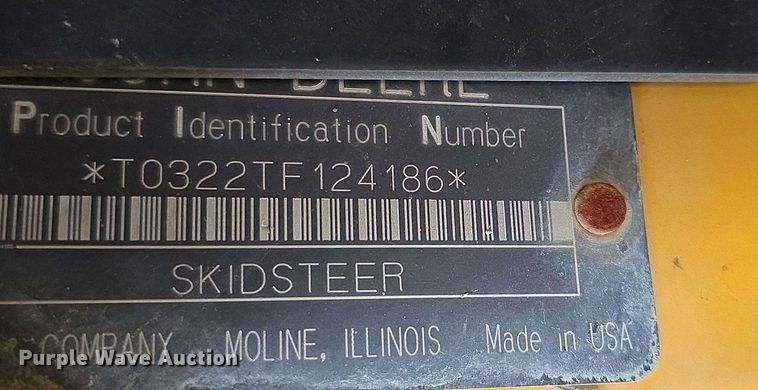 image for item DW3890 2006 John Deere CT322 tracked skid steer loader