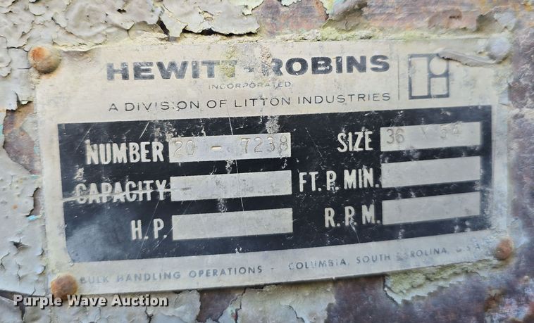 image for item DW3956 Hewitt Robins 36x54 jaw crushing plant