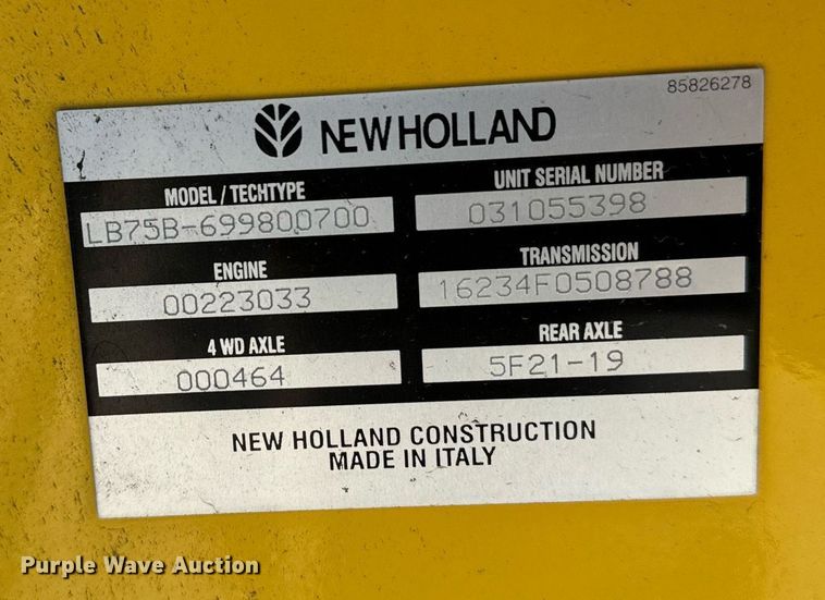 image for item DX3733 2003 New Holland LB75B backhoe