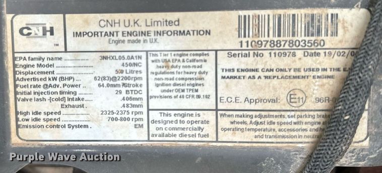 image for item DX3770 2003 New Holland LS190 skid steer loader