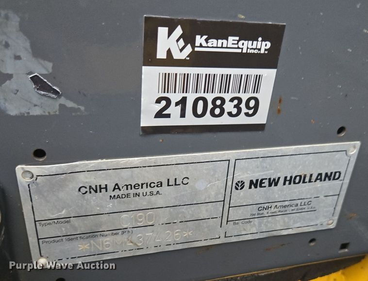 image for item EE7888 2006 New Holland C190 tracked skid steer loader