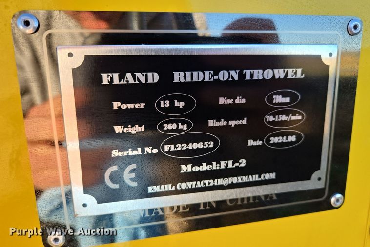 image for item EE8703 2024 Fland FL-2 power trowel